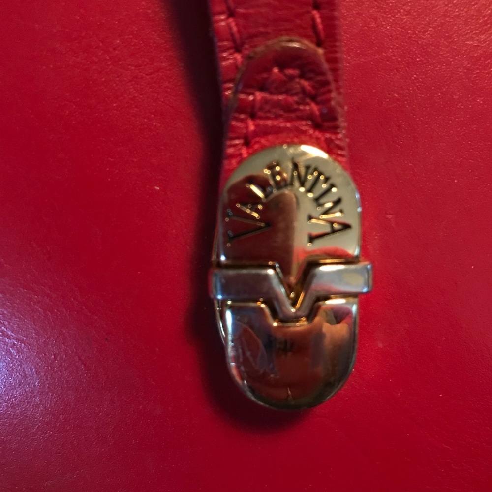 *VINTAGE!* Valentina Red Leather Purse - Picture 3 of 8